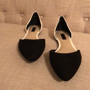 I.N.C International Color Block Flats Black/White